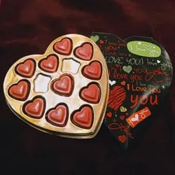 Online Heart Shaped Homemade Chocolate of Strawberry