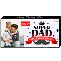 Sumptuous Personalized Super Dad Chocolate for Dad