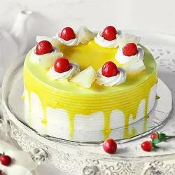 Gift Eggless Pineapple Cake 