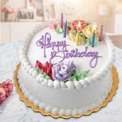 Send Birthday Vanilla Cake 