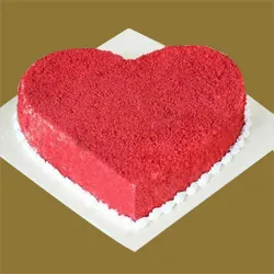 Online Heart Shape Red Velvet Cake
