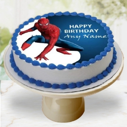 Tasty Spiderman Photo Cake