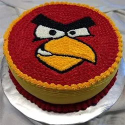Tempting Angry Bird Cake for Youngster