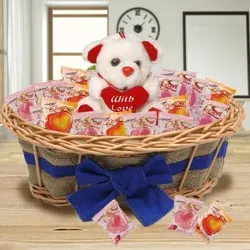 Charming Tower of Chocolates and Teddy