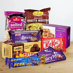 Special Celebration Gift Hamper of Snacks N Chocolates