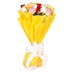 Shop Online Mixed Roses Bouquet<br>