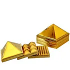 Deliver Brass Metallic Pyramid