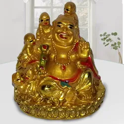 Deliver Little Laughing Buddha with Children
