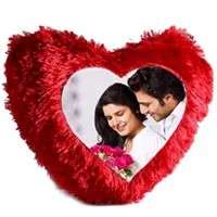 Deliver Heart Shaped Personalized Cushion