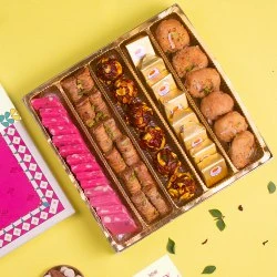 Luscious Assorted Punen Sweets Box by Kesar