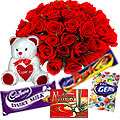 Send Chocolates to Hyderabad. We deliver branded Chocolates in Hyderabad. Chocolate brands include Imported Ferrero Rocher Chocolates, Cadbury's Chocolates, Lindt Chocolates, Fox's and also Imported Danish Cookies. Chocolates to Hyderabad offer includes Chocolate Hampers and we can customise it. We deliver Chocolates all over Hyderabad. Send Chocolates as gifts to india today.