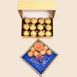 Tasty Ferrero Rocher Gift Pack with Ganesha Candle