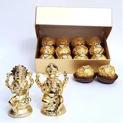 Exquisite Ferrero Rocher Chocolate with Ganesh Lakshmi Murti